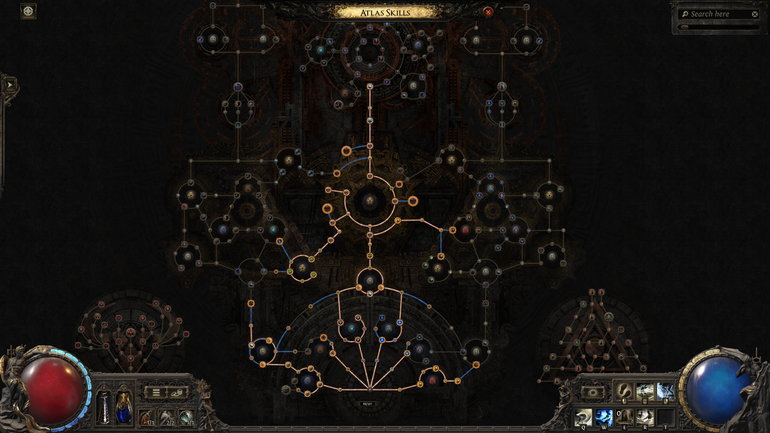 Path of Exile 2 Return of the Ancients güncellemesiyle birlikte tamamen yenilenen ve genişletilen devasa Atlas Pasif Yetenek Ağacı.