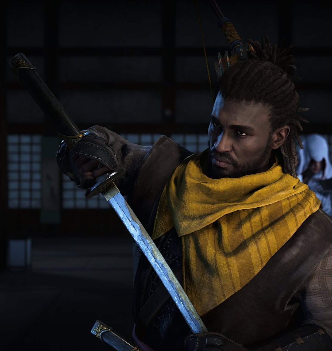 Assassin’s Creed Shadows Legendary silahlar rehberinde Yasuke için Blade of Yumminess Long Katana önizlemesi.
