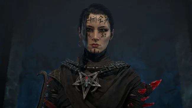 Diablo 4 Warlock build rehberi için Lord of Hatred genişlemesindeki Warlock sınıfı ve Abyss yeteneklerini gösteren görsel.