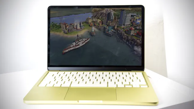 MacBook Neo talebi nedeniyle stok sıkıntısı yaşayan Apple’ın uygun fiyatlı Citrus renkli laptop modeli.