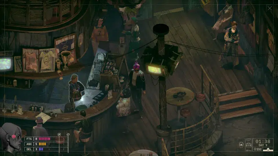 Zero Parades incelemesi: Disco Elysium ekibinin yeni oyunu Zero Parades’ten bir dramatik karşılaşma sahnesi
