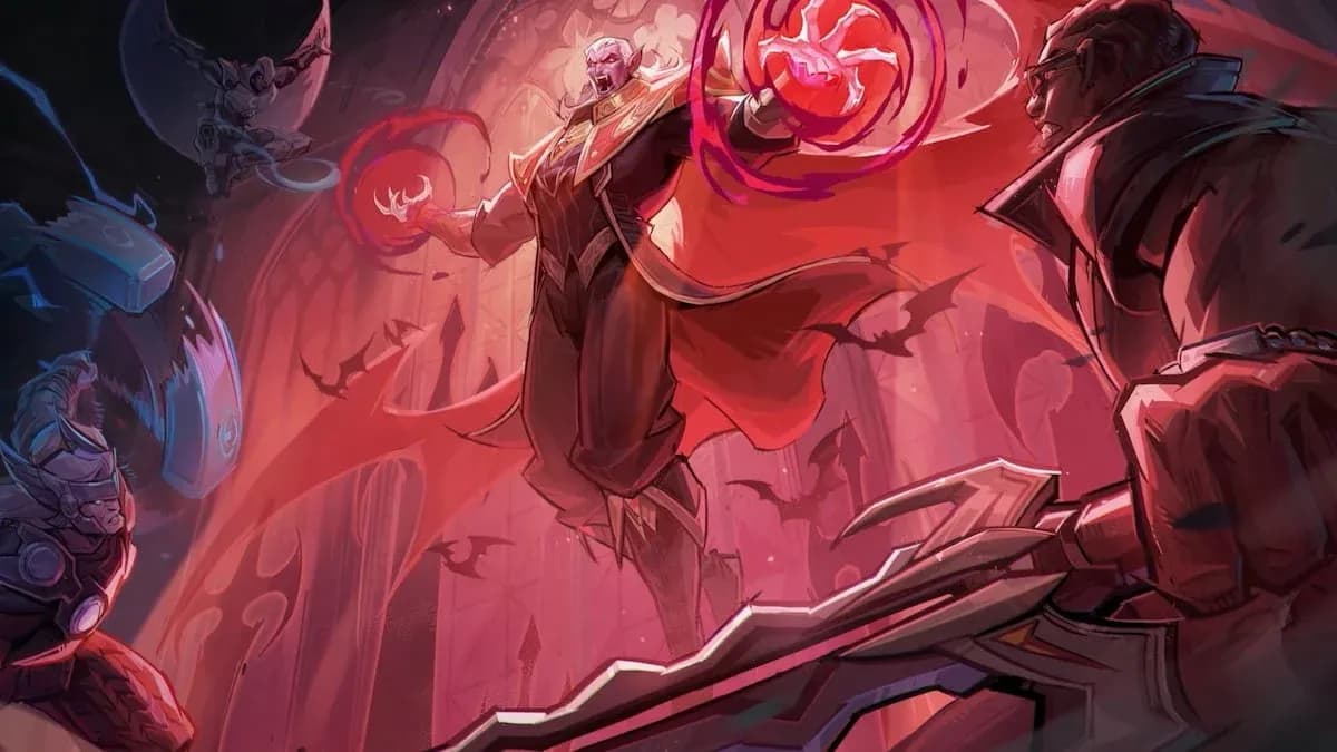 Marvel Rivals Blood Hunt Dracula boss savaşında oyuncuların güneş ışığı bölgesi ve dört aşamalı mücadeleyle karşılaştığı sahne.