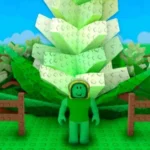 Grow a Garden kodları için oyundan bir karakterin yeşil bitki önünde durduğu görsel